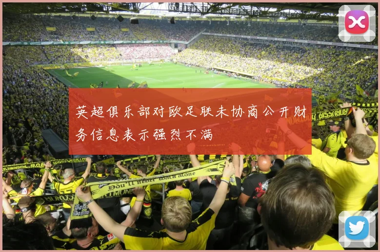 英超俱乐部对欧足联未协商公开财务信息表示强烈不满